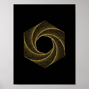Heilige Geometrie-Symbol Poster