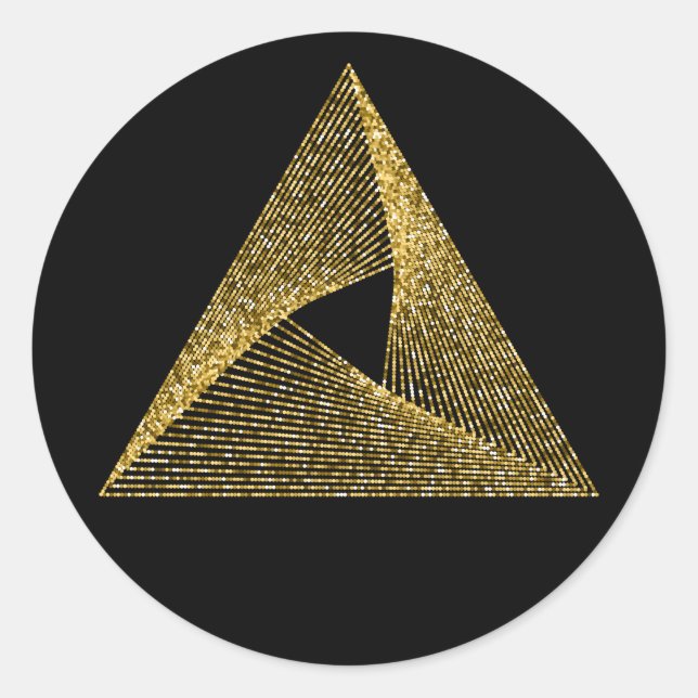 Heilige Geometrie-Symbol Runder Aufkleber (Vorderseite)