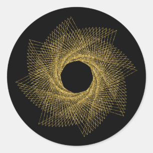 Heilige Geometrie-Symbol Runder Aufkleber