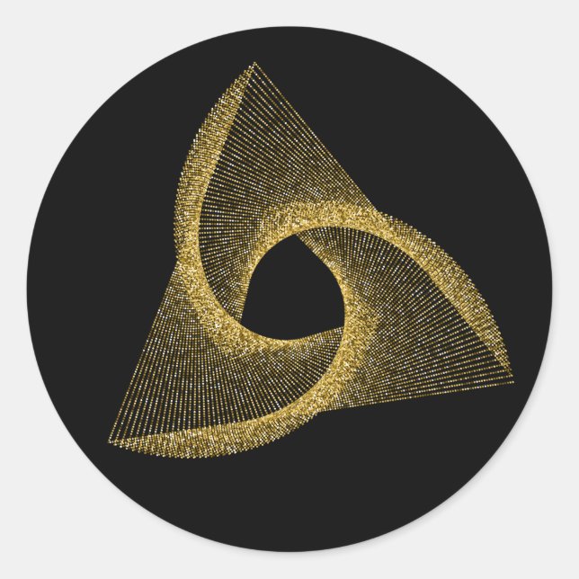 Heilige Geometrie-Symbol Runder Aufkleber (Vorderseite)