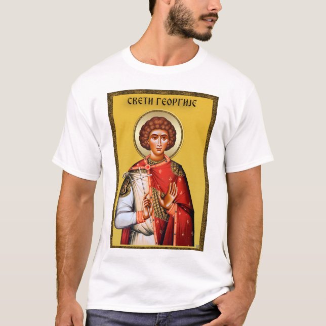 Heilige Georg Geschenke, Heilige Georg Kunst, Heil T-Shirt (Vorderseite)