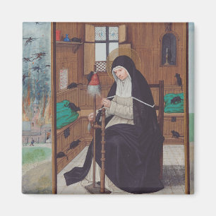 Heilige Gertrud von Helfta von Simon Bening Magnet