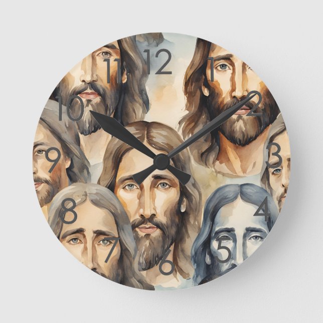 Heilige Gesichter Jesu Wanduhr (Vorderseite)