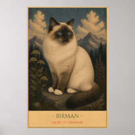 Heilige Gnade: Birma-Katze Poster