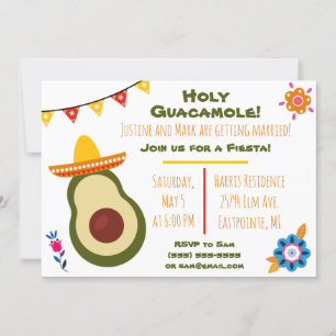 Heilige Guacamole-Festa-Einladung Einladung