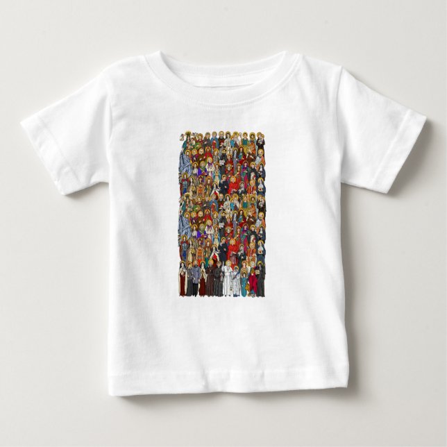 Heilige, Heilige, katholische Heilige Baby T-shirt (Vorderseite)