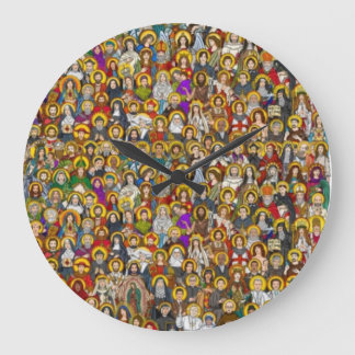 Heilige, Heilige, katholische Heilige Große Wanduhr