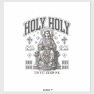 Heilige Heilige Vintage-Gravur Religiöses Shirt-De Aufkleber