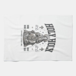Heilige Heilige Vintage Gravur Religiöses Shirt De Geschirrtuch