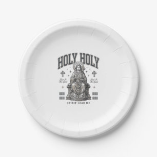 Heilige Heilige Vintage Gravur Religiöses Shirt De Pappteller