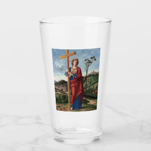Heilige Helena mit dem Wahren Kreuz Sakrale Kunst Glas
