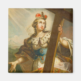 Heilige Helena mit dem Wahren Kreuz Sakrale Kunst Magnet