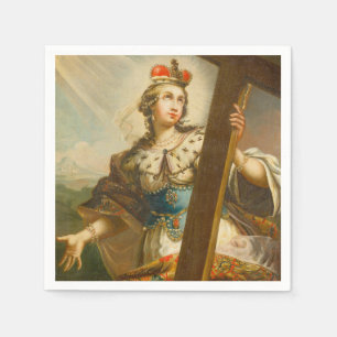 Heilige Helena mit dem Wahren Kreuz Sakrale Kunst Serviette