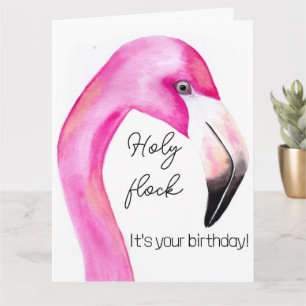 heilige Herde seinen Geburtstag Flamingo Grüße Karte