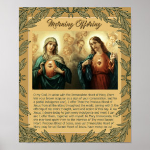 Heilige Herz-Mary-Engels-Engel Jesuss tadellose Poster