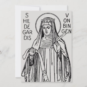 Heilige Hildegard von Bingen Benediktineräbtissin Einladung