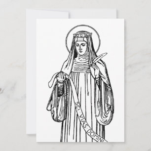 Heilige Hildegard von Bingen Mittelalterliche Myst Einladung