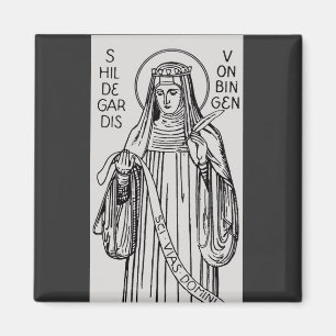 Heilige Hildegard von Bingen Mittelalterliche Myst Magnet