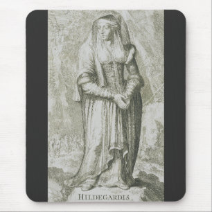 Heilige Hildegard von Bingen Mittelalterliche Myst Mousepad
