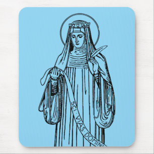 Heilige Hildegard von Bingen Mittelalterliche Myst Mousepad