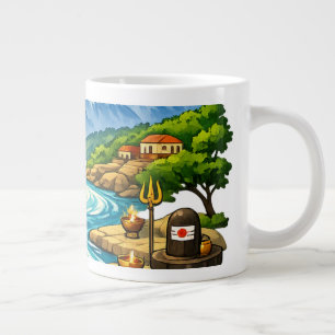 Heilige Himalayas, ewige Ganga Jumbo-Tasse