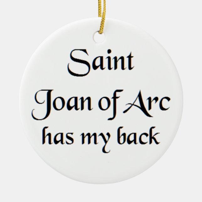 Heilige Johanna-von-Arc-Kaffeetasse Keramik Ornament (Vorne)