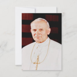 Heilige Johannes Paul II. Andachtsbildchen Dankeskarte