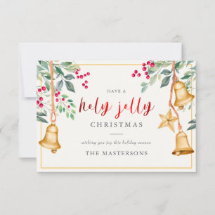 Heilige Jolly Familie Foto Weihnachtsgrüße Karte