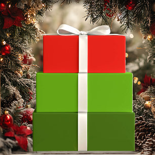 Heilige Jolly Rot- und Grüner Urlaubssäfte Geschenkpapier Set