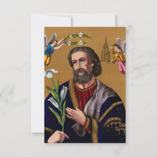 Heilige Joseph der Verlobte Heilige Karte
