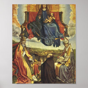 Heilige Jungfrau in Herrlichkeit - Robert Campin Poster