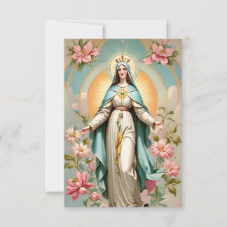 Heilige Jungfrau Maria, katholische Karte