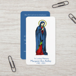 Heilige Jungfrau Mary Katholic Prayer Card Visitenkarte