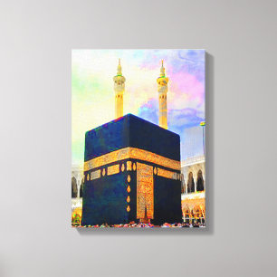 Heilige Kaaba islamische Kunst Leinwanddruck