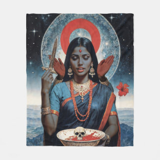 Heilige Kali Fleecedecke