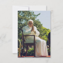 Heilige Karte Papst Benedikt XVI.