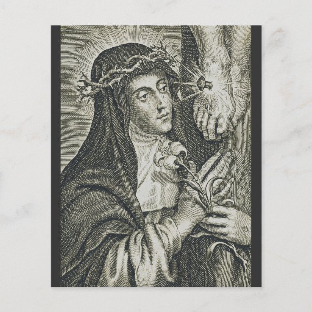 Heilige Katharina von Siena Kreuzigung Art Noir Gl (Vorderseite)