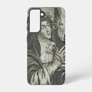 Heilige Katharina von Siena Kreuzigung Art Noir Gl Samsung Galaxy Hülle