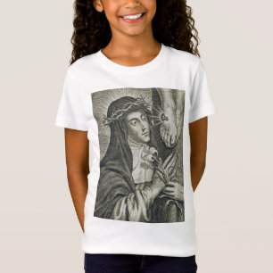 Heilige Katharina von Siena Kreuzigung Art Noir Gl T-Shirt