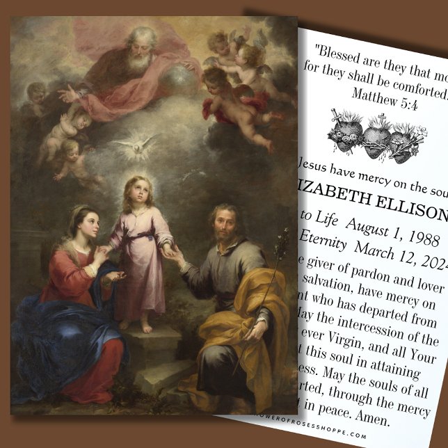 Heilige katholische Beerdigungskarte - (Von Creator hochgeladen)