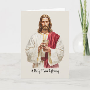 Heilige katholische Messopfer Jesu Eucharistie Kel Karte