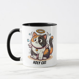 Heilige Katze - Calico Katze mit Flügeln und Halo  Tasse