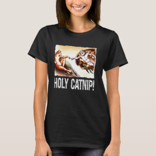 Heilige Katzenminze-Kitty-Katze-Malerei-Parodie fü T-Shirt
