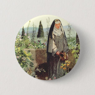 Heilige Klara von Assisi: Patronin des Fernsehens Button