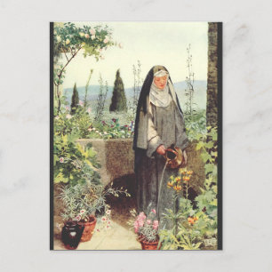Heilige Klara von Assisi: Patronin des Fernsehens Postkarte