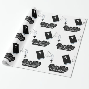 Heilige Kommunion Christening Geschenkpapier