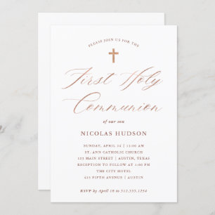 Heilige Kommunion der Einladung