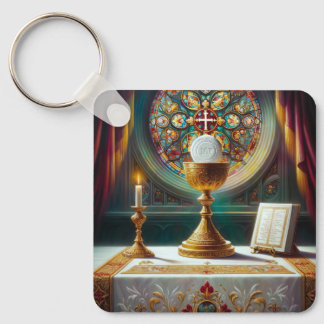 Heilige Kommunion-Eucharistie Katholisch Christlic Schlüsselanhänger