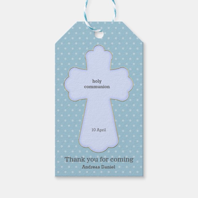 Heilige Kommunion Vielen Dank * Wählen Sie die Hin Geschenkanhänger (Vorderseite)