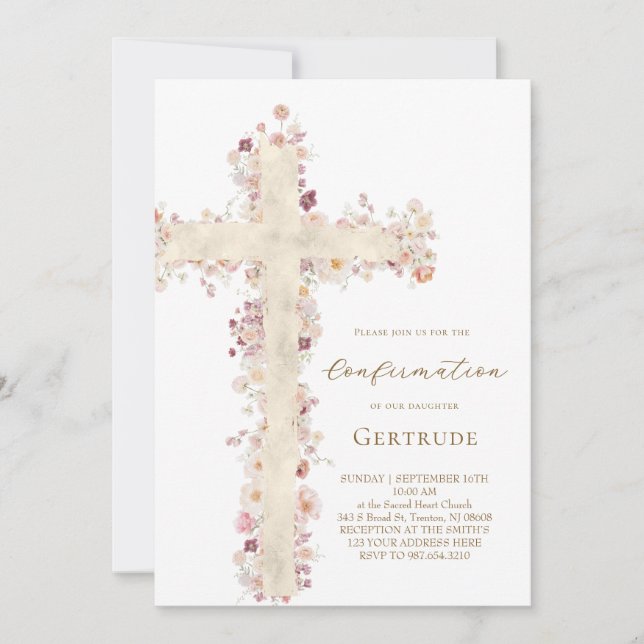 Heilige Kreuz Firmung Einladung (Vorderseite)